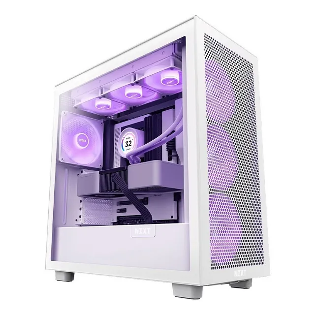 Gabinete Gaming Nzxt H7 Flow Rgb Cm-h71fw-r1 Atx Color Blanco