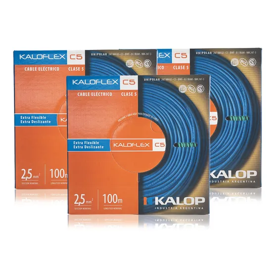 Cable Unipolar Kalop Norma Iram 2.5mm Flex. Cat 5 X 3