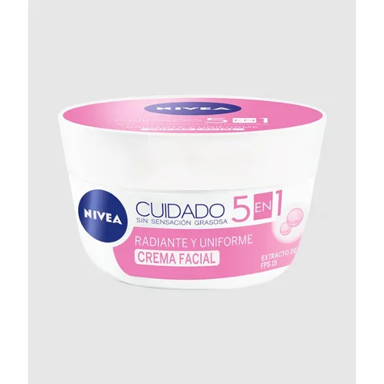 Crema Facial Cuidado 5 En 1 Radiante Y Uniforme 100ml Nivea Momento de aplicación Día Tipo de piel Todo tipo de piel