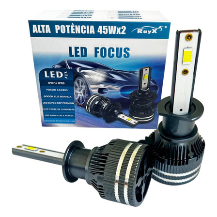 Ultra Led 90w H1 Focus Rayx 13000 Lumens 6000k Canceller Ultra Led 90w H1 Focus Rayx 13000 Lumens 6000k Canceller