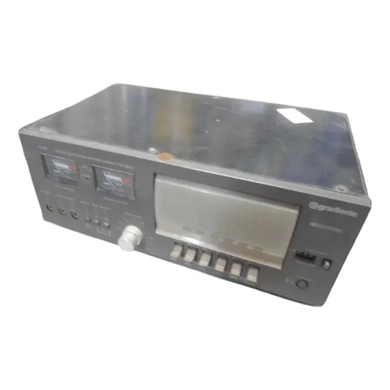 Defeito - Tape Deck Gradiente S-125 - Nao Está Funcionando