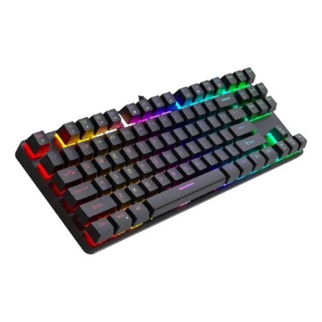 Teclado Para Juegos Luminoso Mecánico De Metal De 87 Teclas