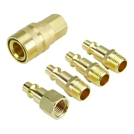 Set Acoples Rapido Para Compresor Conexiones 5 Piezas