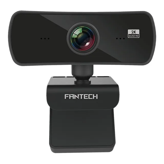 Cámara web Fantech Luminous C30 2K 25FPS color negro