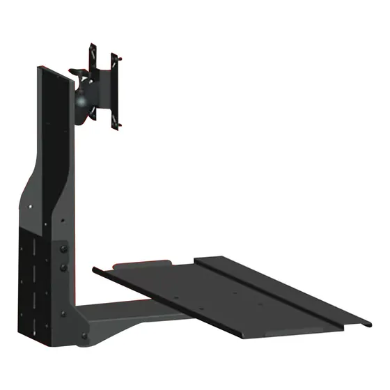 Soporte Monitor Montado Pared Bandeja Para Teclado Todo Uno