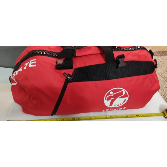 Bolso Morral Gym Deportivo Karate Tokaido 73x34x34cm Rojo