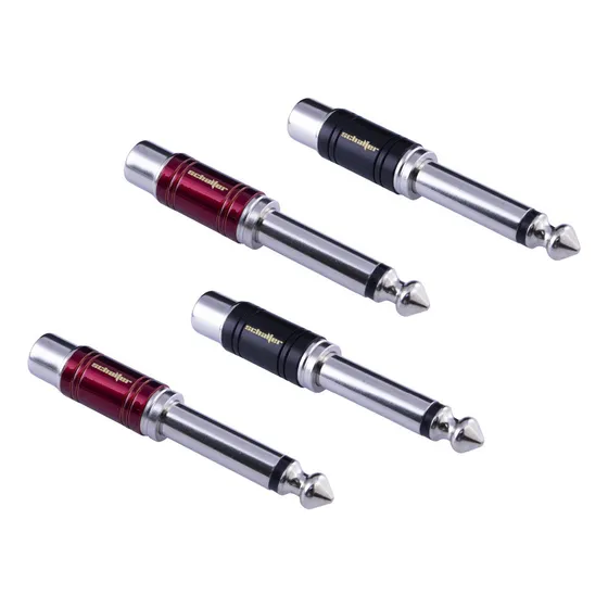 Schalter Adaptador Jack Rca A Plug 6.3 Mono 4 Pz