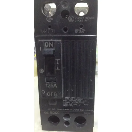 Breaker Ted 2x125 Amp General Electric 