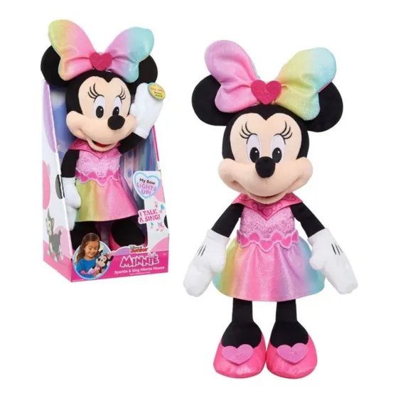 Peluche Minnie Con Disney Junior Original 36 Cm