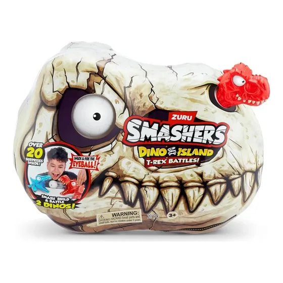 Batalla Calavera T-rex Dinos Sorpresas Smashers Dino Island