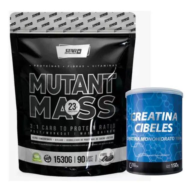 Mutant Mass 1.5kg  + Creatina Cibeles 150g Combo Muscular