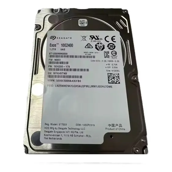 2.5 Sas Hdd 1.2tb Seagate Exos 10e2400 Disco Duro 10000 Rpm Plateado