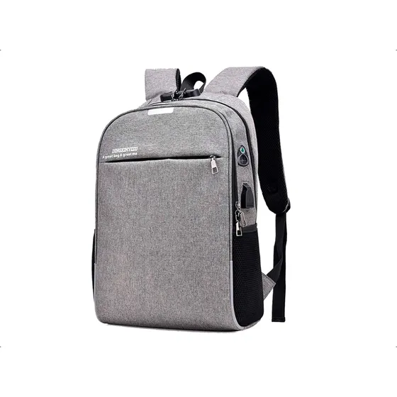 Mochila urbana Shengshi M1M1242 color gris diseño lisa 20L