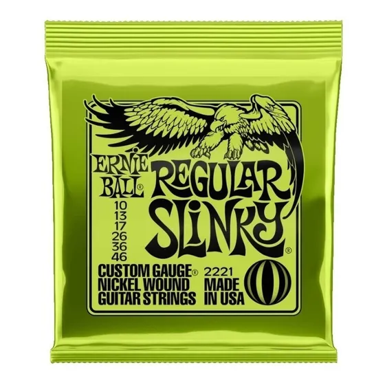 Encordado Guitarra Eléctrica Ernie Ball Regular Slinky 10/46