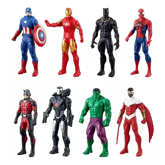Set X8 Muñecos Avengers Marvel 15cm Para Niños