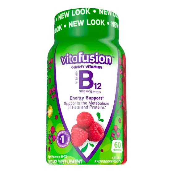 Suplemento Vitafusion B12 Gummy Vitamins, 60 Unidades, Framb