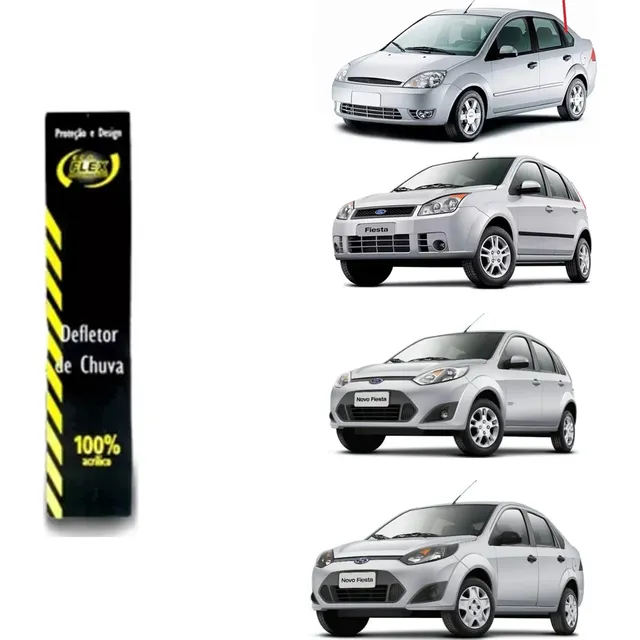 Calha De Chuva Defletor Fumê Escura 4 Portas Promoção