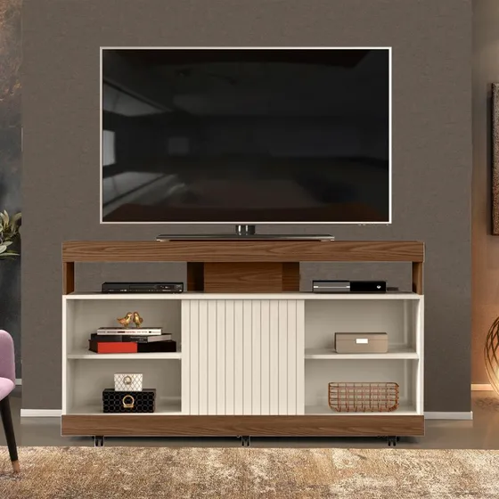 Rack Tv Modular Led Lcd Para Living Comedor Diseño Nuevo