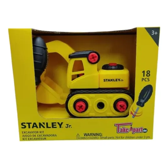 Stanley Jr Juego Excavadora  (18 Pz)
