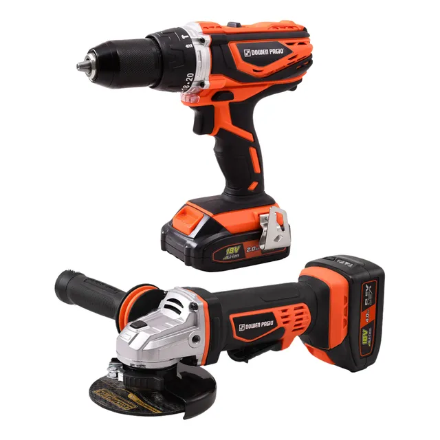 Taladro Percutor 13 Mm + Amoladora Angular 115 18v