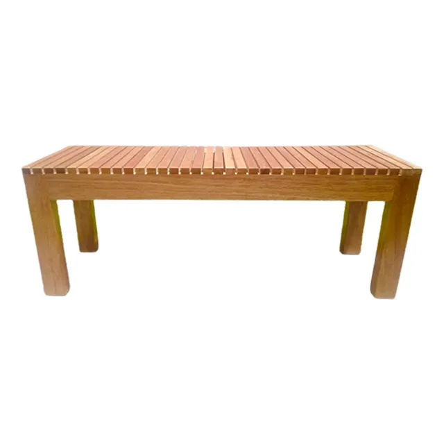 Banca Silla Terraza Banqueta Deportiva Tornillo 120 Cms Color Marrón Claro