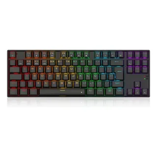 1 Teclado Mecânico Gamer Redragon Kumara Elite Pt-krs Abnt2 Preto Português Bras