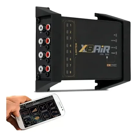 Processador De Áudio Digital X8 Air 8 Canais Bluetooth