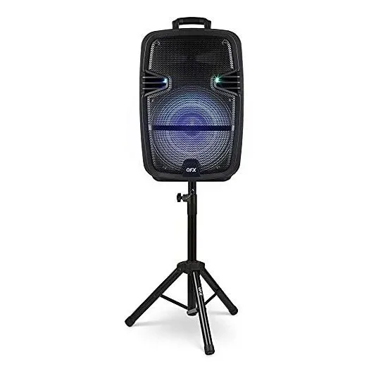 Bocina Qfx Pbx-616sm Bluetooth Recargable De 15  -negro
