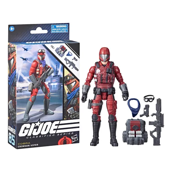 Figura G.i. Joe Crimson Viper - Acessórios Inclusos