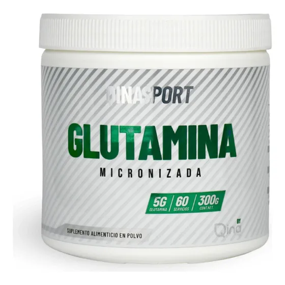 Glutamina Micronizada Qinasport 300 G 60 Servicios Rmflex Sabor Sin Sabor