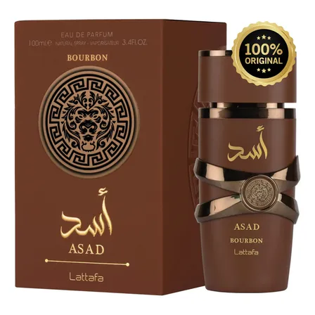 Perfume Árabe Asad Bourbon Lattafa 100ml Masculino