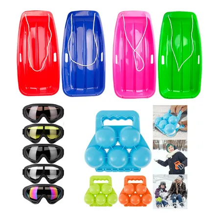 Trineos De Nieve + Molde De Bola De Nieve + Lentes De Nieve