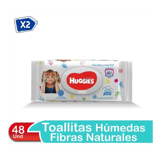 Toallitas Húmedas Para Manitos Y Caritas Huggies 48 Und
