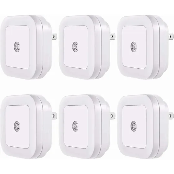 Luz De Noche Inteligente Led Con Sensor De Control, 6 Uds