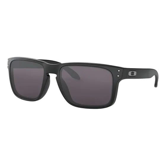 Anteojos de sol Oakley Holbrook talle Standard armazón matte black y lente warm grey