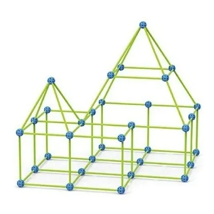 Kit De Construcción De Casa / Fuertes Para Niños 3+