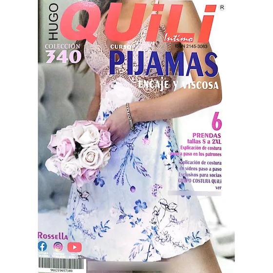 Patrón Molde Revista Física Quili Pijamas Encaje 340