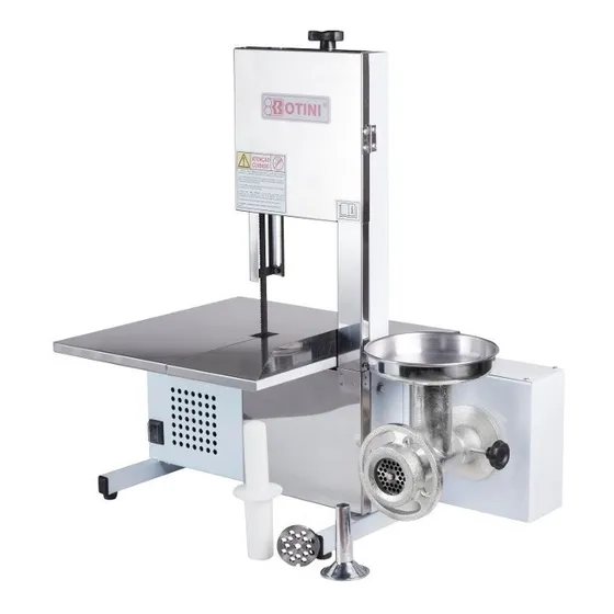 Botini serra fita de bancada com moedor de carne 1/3CV 127/220V-BOTIN 127/220V bifasico 1.3 hp