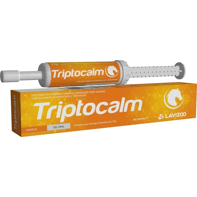 Suplemento para caballo en pasta Lavizoo Triptocalm 35G Calmante Para Equinos Gel Oral Lavizoo en caja de 35g