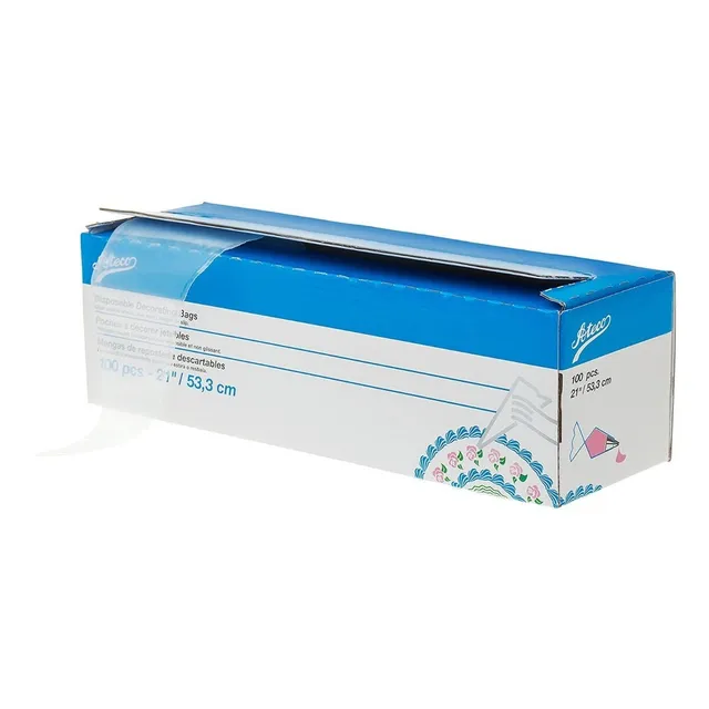 Manga Pastelera Desechable Ateco 53 Cms Caja 100 Piezas 4721