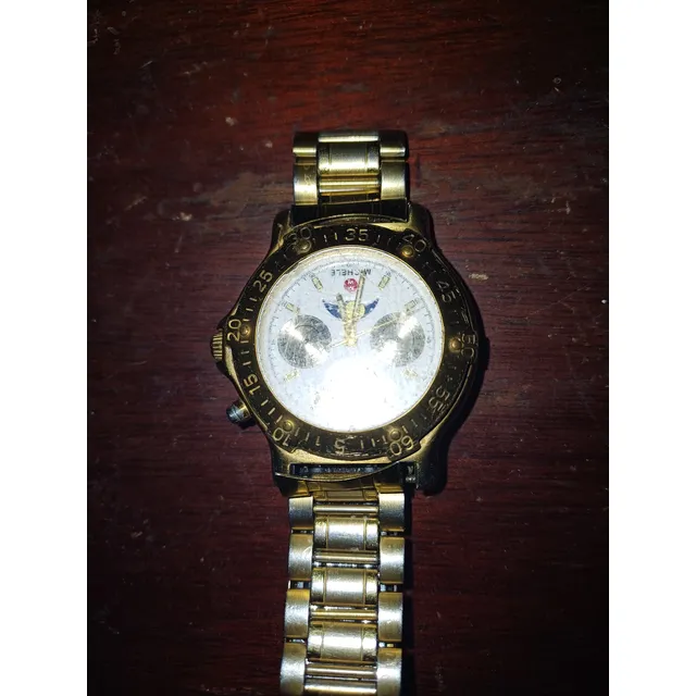 Reloj Michelle Con Baño De Oro