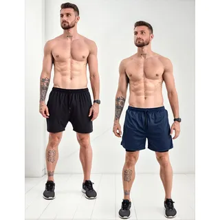 Kit C/ 2 Short Academia Térmica Masculino 2 Em 1 Compressão Kit C/ 2 Short Academia Térmica Masculino 2 Em 1 Compressão