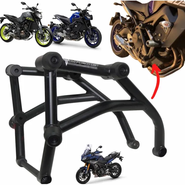 Protetor Stunt Race Mt 09 Tracer 2023/2024/2025 Preto Fosco