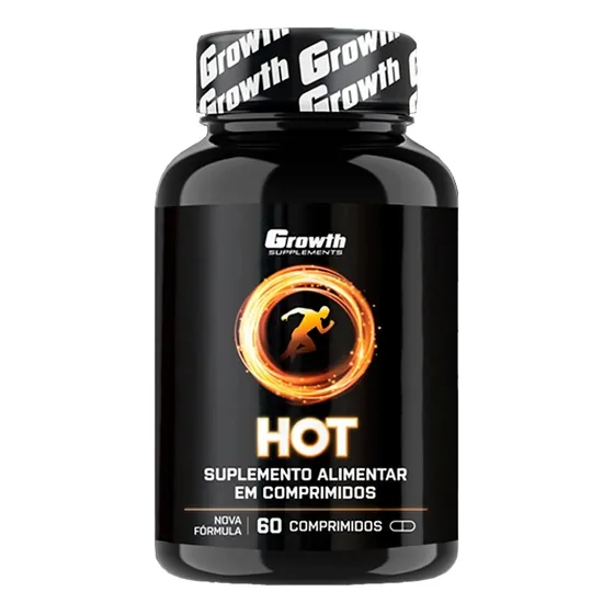 Hot Termogênico Growth Supplements 60 Cápsulas Original
