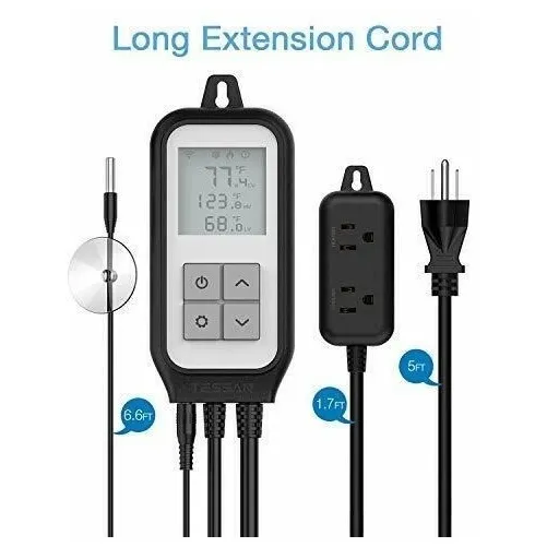 Termostato Digital Tessan Wifi Inteligente Controla Equipos