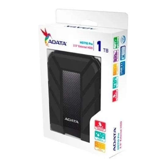 Disco Duro Externo 1 Tb Adata 2.5 Usb 3.0 Ahd710p Negro