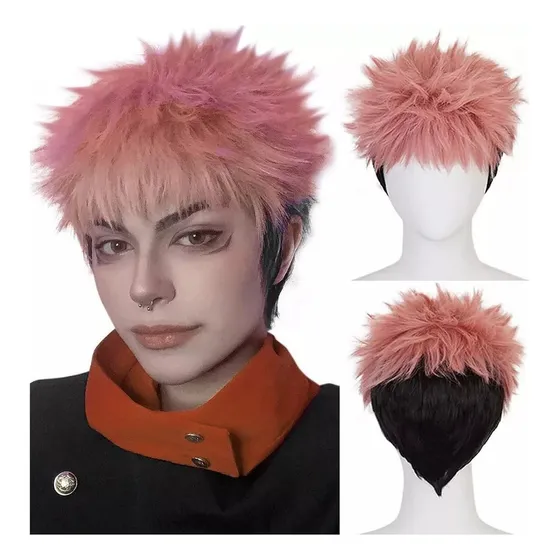 Peruca De Cosplay Itadori Yuji Jujutsu Kaisen