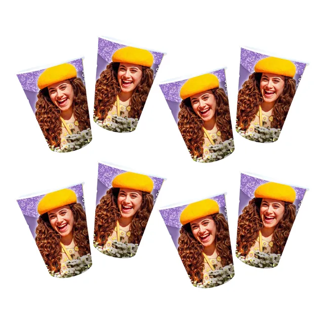 Pack X 8 Vasos Descartables Margarita Cotillón