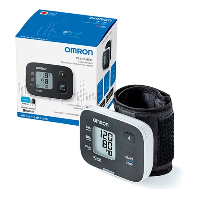 Omron Baumanómetro Rs3 Intelli It De Muñeca Con Bluetooth Negro