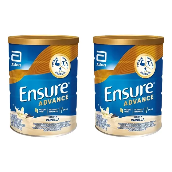 Suplemento en polvo Ensure Advance Carbohidratos de Base sabor vainilla x 850g